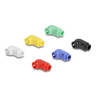 DeLOCK Cable Clips for Angling 12 pieces assorted colours