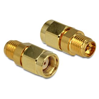 DeLOCK 88875 cable gender changer RP-SMA Gold