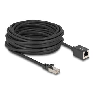 DeLOCK 90323 cavo di rete Nero 10 m Cat6a S/FTP (S-STP)