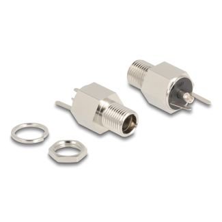 DeLOCK Connettore DC 5,5 x 2,5 mm versione femmina a saldare - Esagono 20 V / 9 A