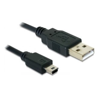 DeLOCK USB 2.0-A / USB mini-B 5pin - 0.70m cavo USB 0,70 m USB A Mini-USB B Nero