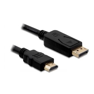 DeLOCK Cable Displayport > HDMI m/m 2m Nero