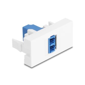 DeLOCK 90847 adattatore di fibra ottica LC 1 pz Blu, Bianco