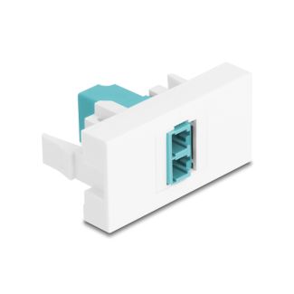 DeLOCK 90845 fibre optic adapter LC 1 pc(s) Aqua colour, White