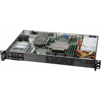 Supermicro SYS-110C-FHN4T server barebone Intel W480E LGA 1200 (Socket H5) Rack (2U) Black